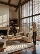 Как выбрать жалюзи для загородного дома: материалы и автоматизация