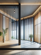 Жалюзи для панорамных окон: виды, материалы и монтаж