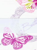 зебра БАБОЧКИ 4096 розовый, 260 см