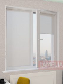 Рулонные шторы мини АЖУР 0225 белый, 220 см copy