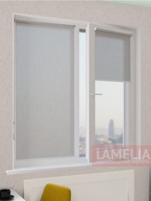 Рулонные шторы мини АЖУР 1608 св. серый, 220 см copy