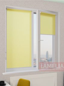 Рулонные шторы мини АЖУР 3209 св. желтый, 220 см copy