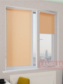 Рулонные шторы мини АЖУР 4063 персиковый, 220 см copy