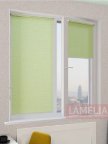 Рулонные шторы мини АЖУР 5540 мята, 220 см copy