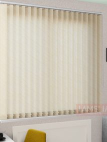 Вертикальные тканевые жалюзи БАЛИ 2261 бежевый 89 мм