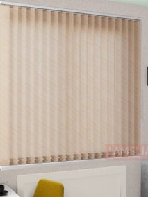 Вертикальные тканевые жалюзи БАЛИ 2746 т.бежевый 89 мм