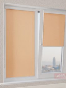 Рулонные шторы UNI-2 АЖУР 4063 персиковый, 220 см copy copy