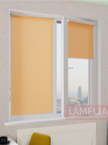 Рулонные шторы мини АЛЬФА 4240 персиковый 250cm copy
