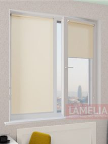 Рулонные шторы мини АЛЬФА 2261 бежевый 250cm copy