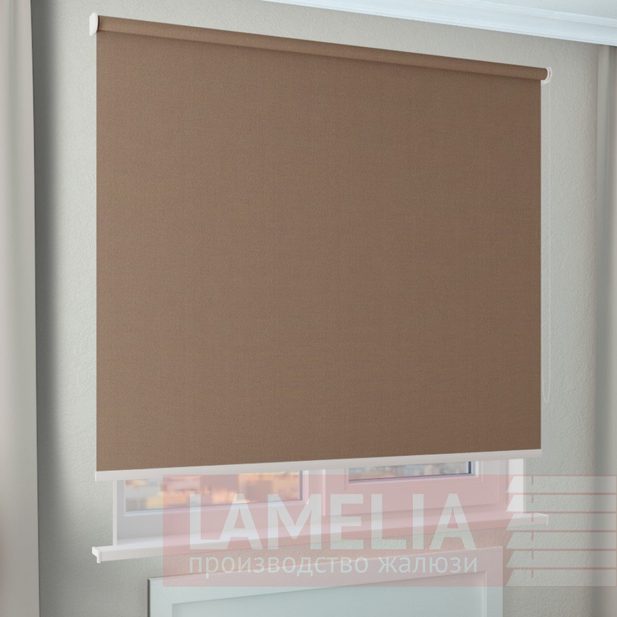 АЛЬФА ALU BLACK-OUT 2868 св. коричневый, 250cm копия_lamelia