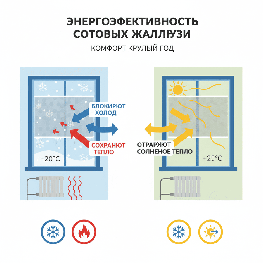 Энергоэффективность жалюзи: экономия на отоплении и кондиционировании